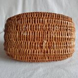 Vintage basket in woven wicker