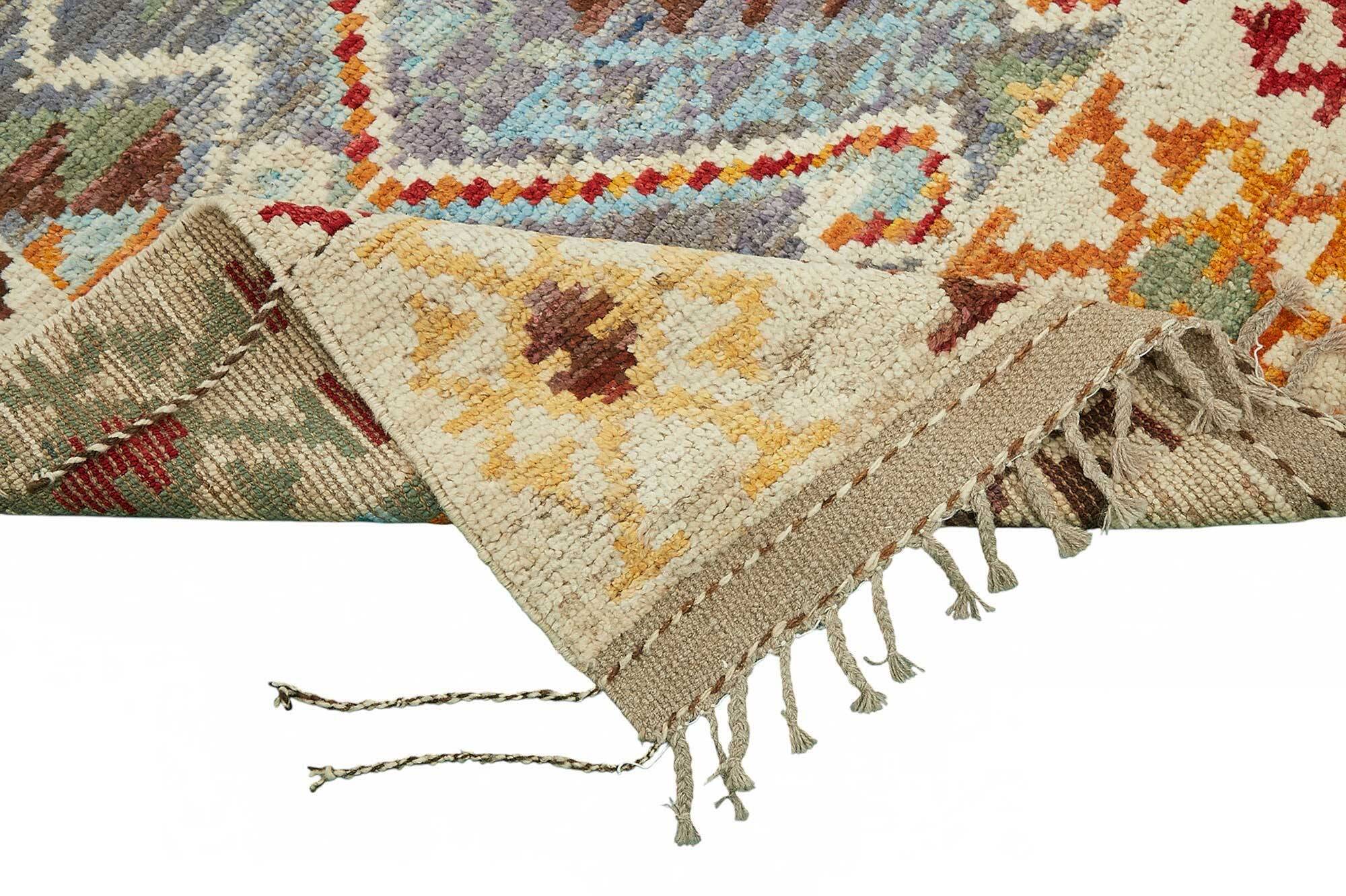 Handmade Tribal Decorative 210 cm x 307 cm Multicolor Wool Carpet