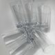 6 Crystal Long Drink Glasses with Spikes