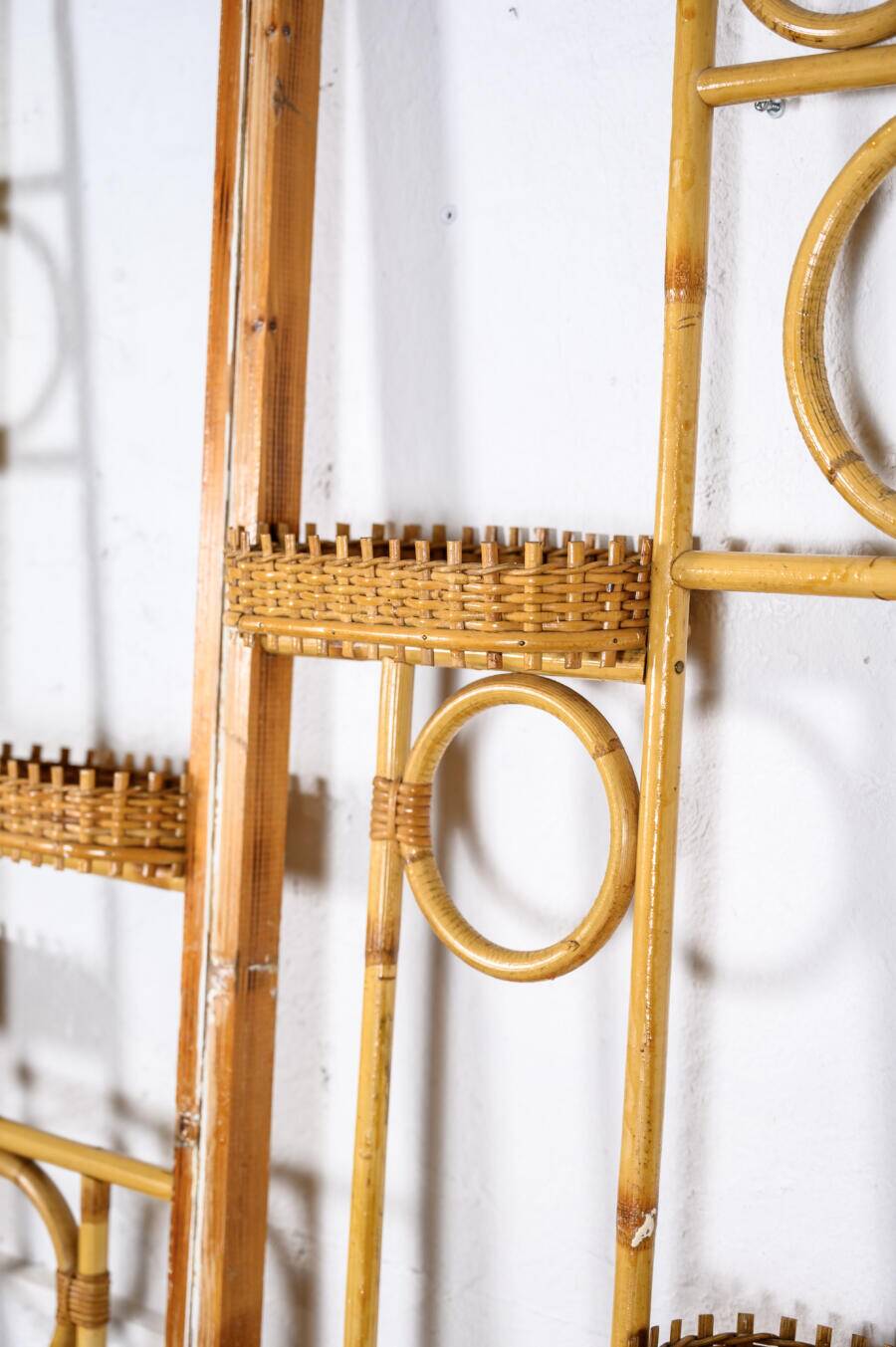 Bamboo and wood screen