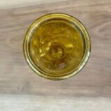 Bouteille 70s en verre jaune