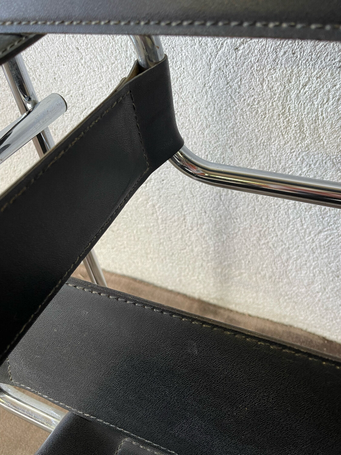 Wassily armchair by Marcel Breuer black