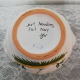 Sugar bowl or candy maker made of Moustiers earthenware