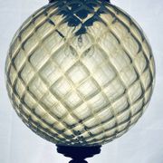Vintage Blue Murano Sphere Pendant Lamp, Italy, 1970s