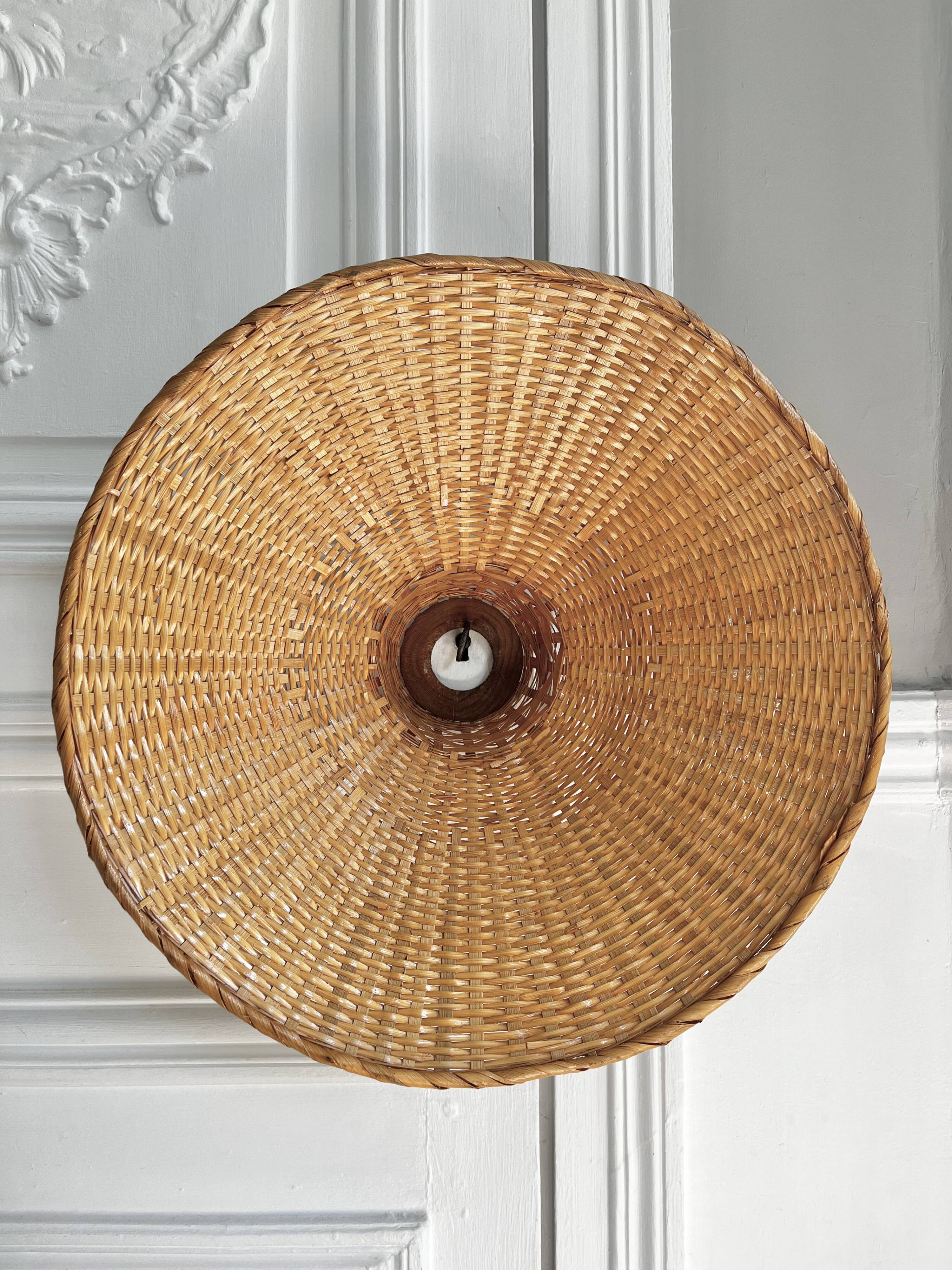 Suspension in woven wicker 70s