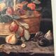 Petit tableau nature morte sur fond noir