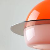Italian Orange Space Age Saturn Lamp, 70s