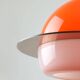Italian Orange Space Age Saturn Lamp, 70s