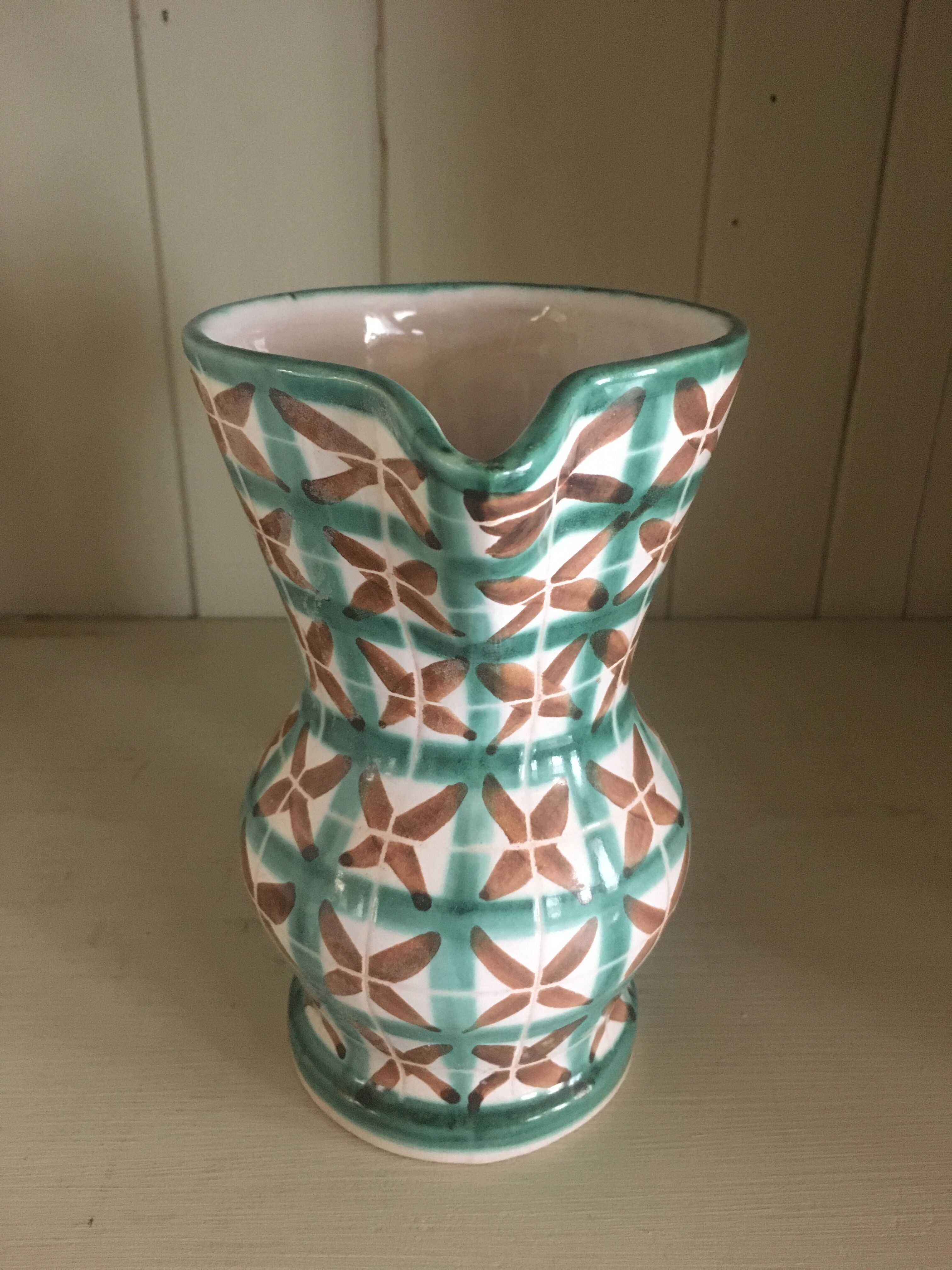 Robert Picault ceramic vintage pitcher