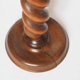 Pedestal column turned wood