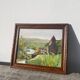 Oil painting landscape wooden frame