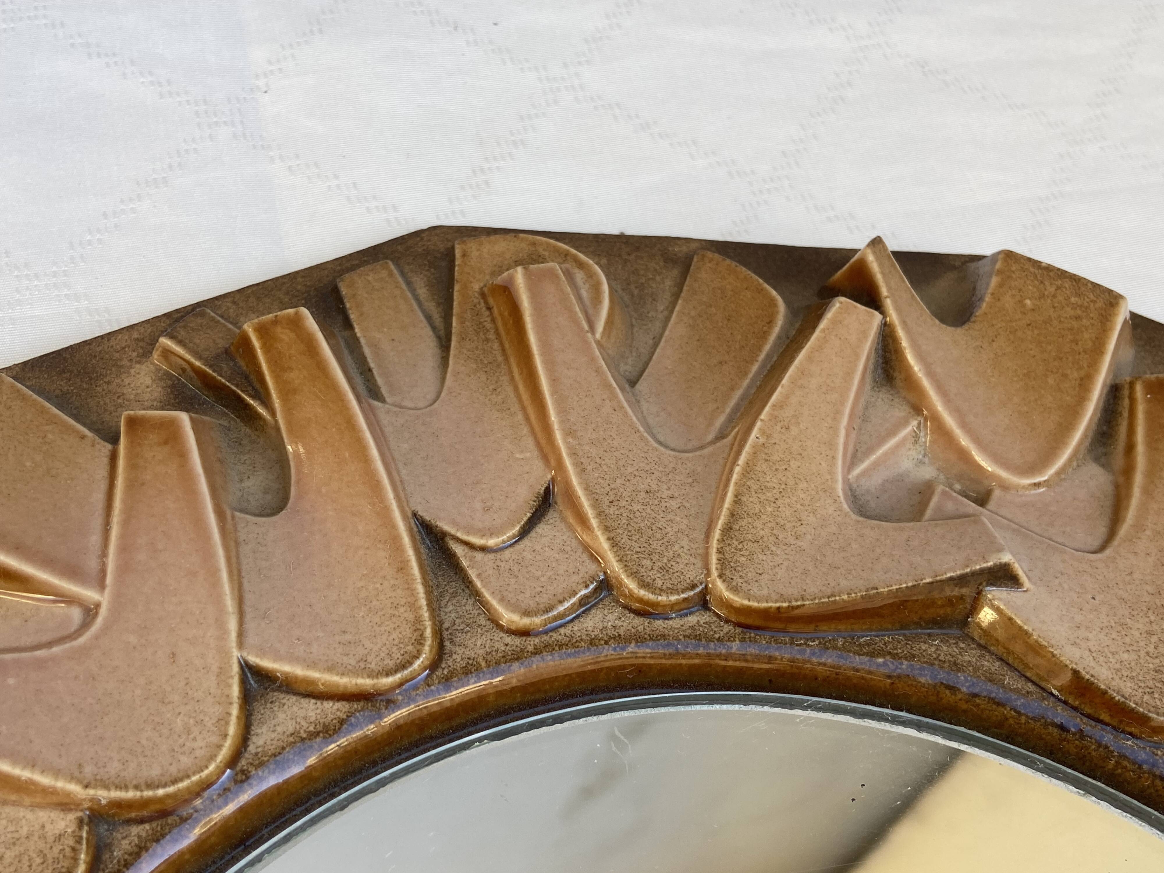 Ceramic mirror from the 1960s