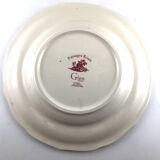Plate Gien pink landscapes