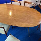 Italian oval dining table from the 60s