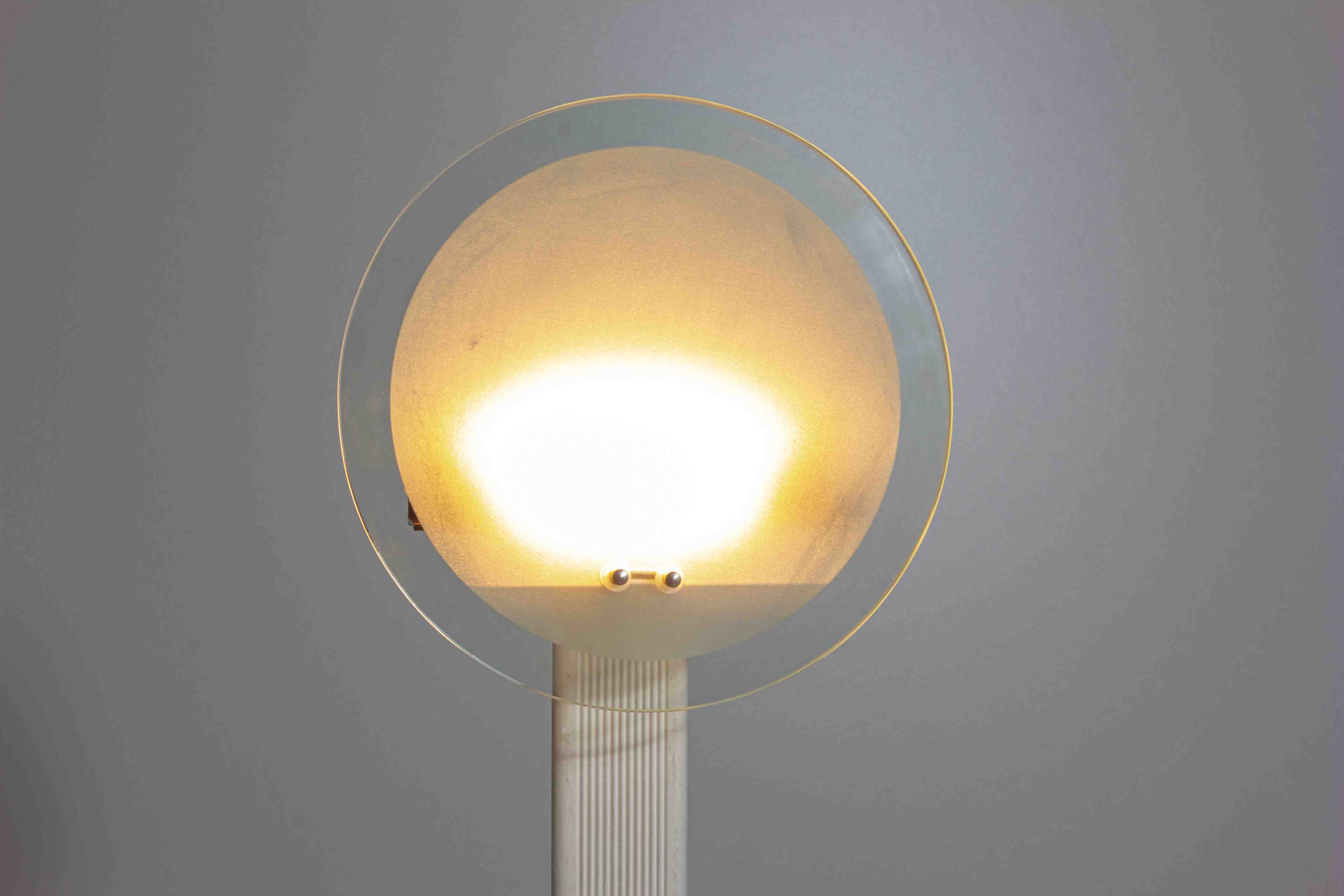 Dimmable sunset memphis syle floor lamp from 1980s Italy