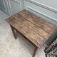 Small antique desk on wheels