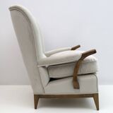 Attributed of Paolo Buffa Mid-Century Modern Italian Velvet Armchairs, 1950