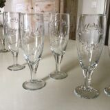Set of 8 champagne flutes
