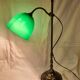 Lampe globe opaline verte