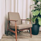 Scandinavian armchair in natural wool by H.Lis