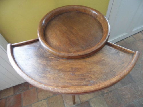 Barbière table de toilette bois courbé