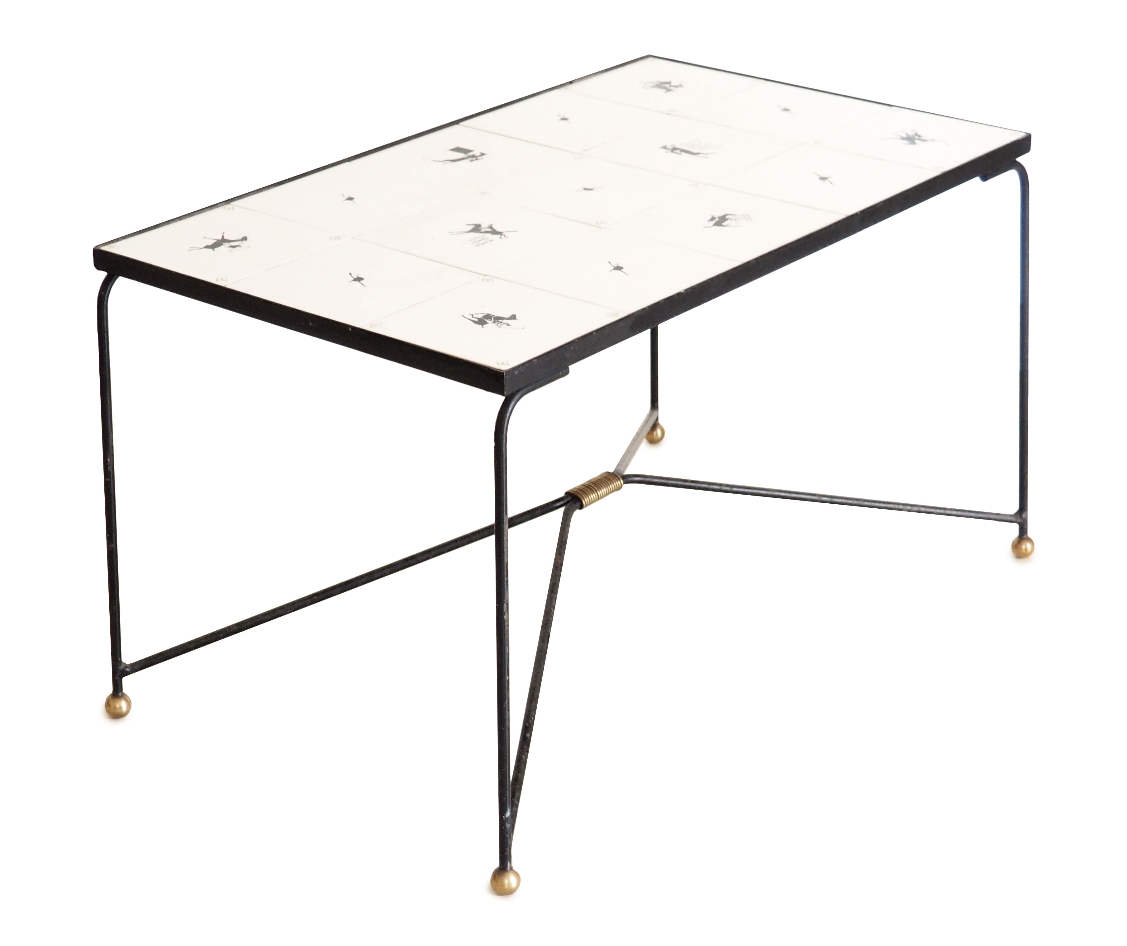 Table céramique années 50