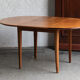 Table à manger extensible, ronde à ovale, années 1970