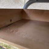 Small school desk and vintage chair