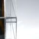 Handcrafted mirrored shelving cabinet