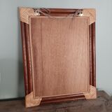 Bamboo and rattan mirror 40x50cm