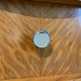 Pair of art deco bedsides in lemon tree magnifying glass