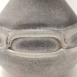 Vase en verre Scavo moulé à la main, marron, Italie