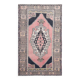 Pink & Navy Blue Classic Persian Rug, 130x225Cm