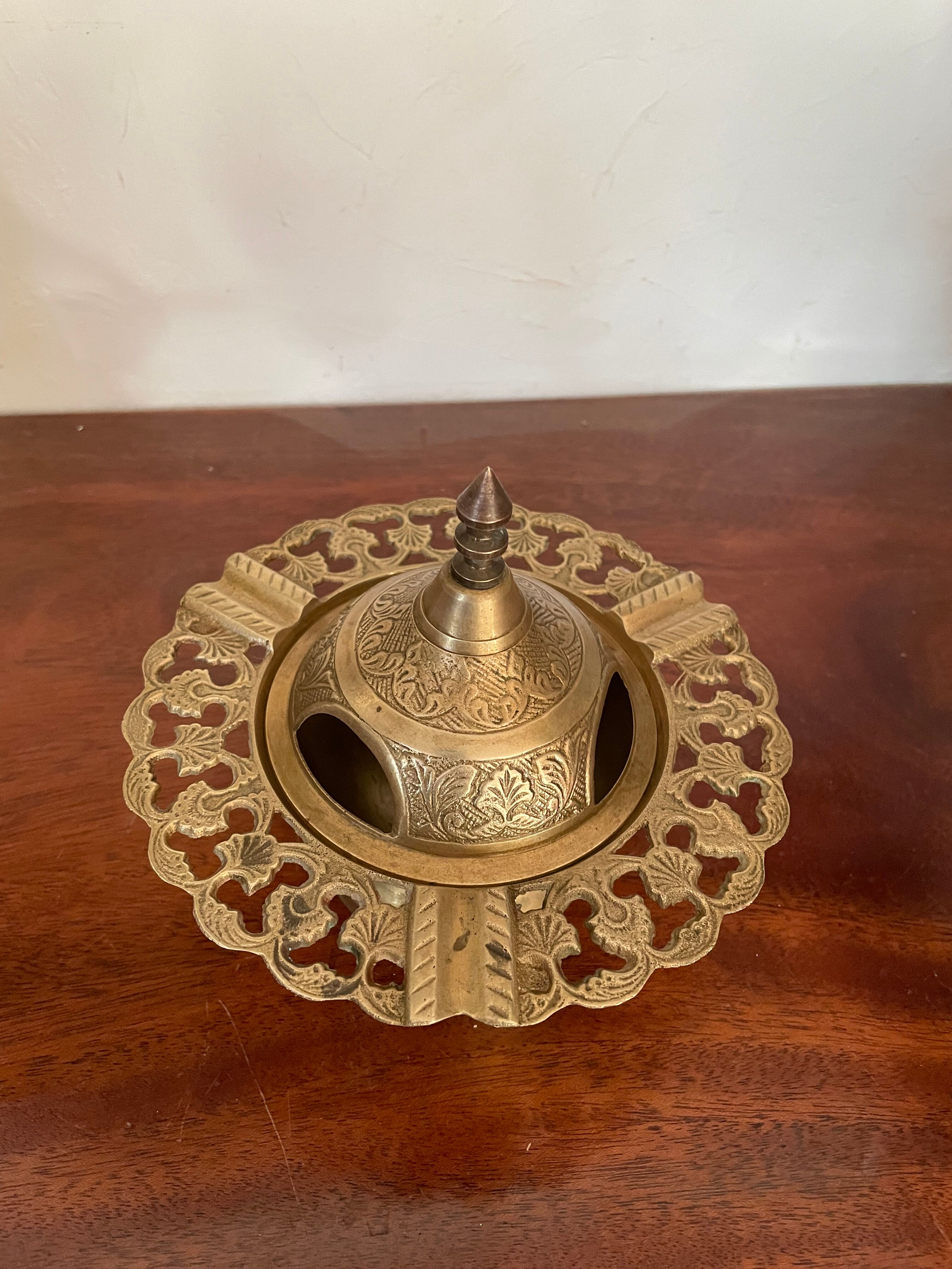 Vintage brass ashtray