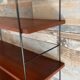 Vintage teak and metal shelf from the 60s