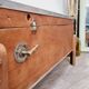 Industrial coffee table & old pinball machine 1900