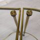 Golden brass coffee tables