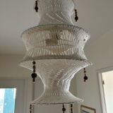 Vintage suspension in hook and macramé