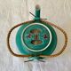 Porcelain teapot enamelled decorations made in Japan