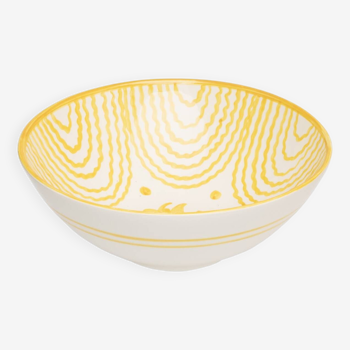 Large yellow serving bowl