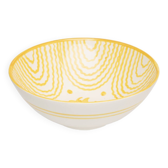 Large yellow serving bowl