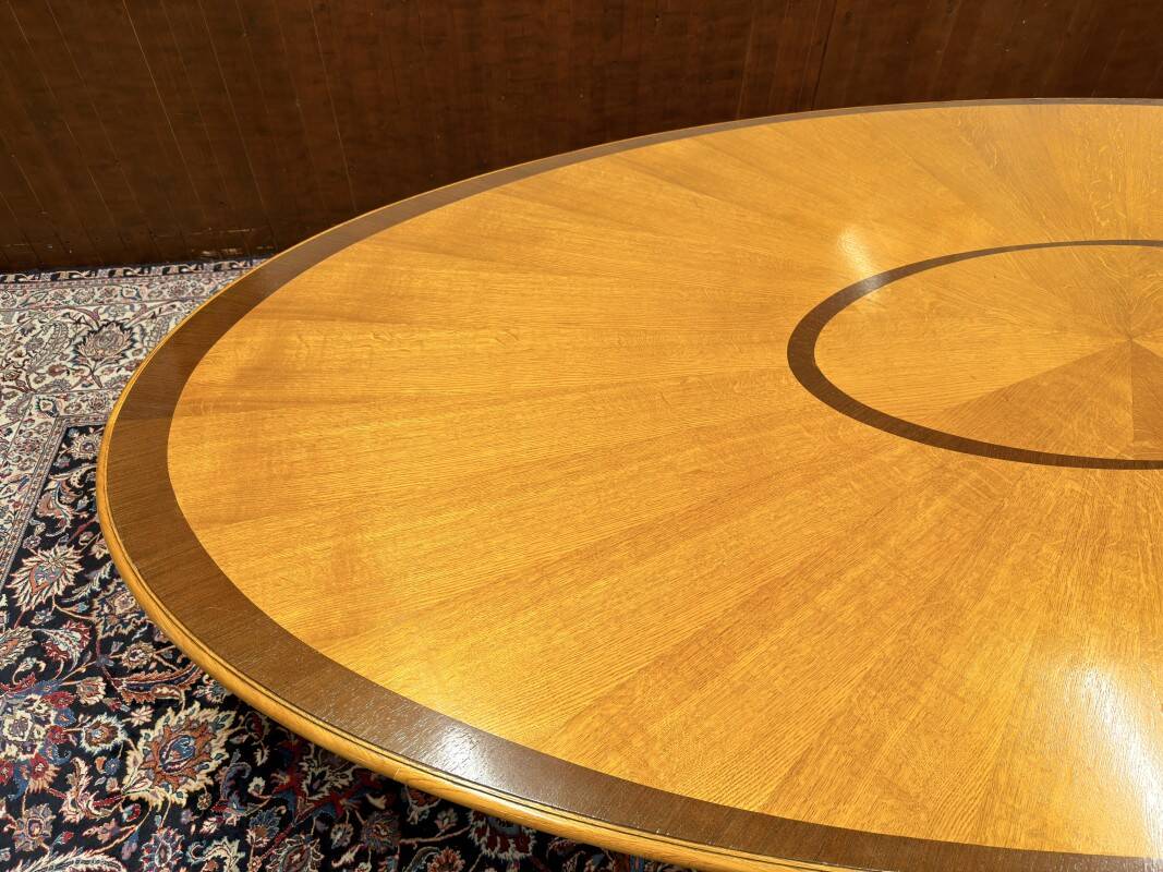 Grande table de conférence Globe Wernicke anglaise