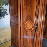 Large Louis XV period wardrobe in solid walnut