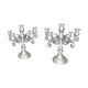 Pair of solid tin candlesticks