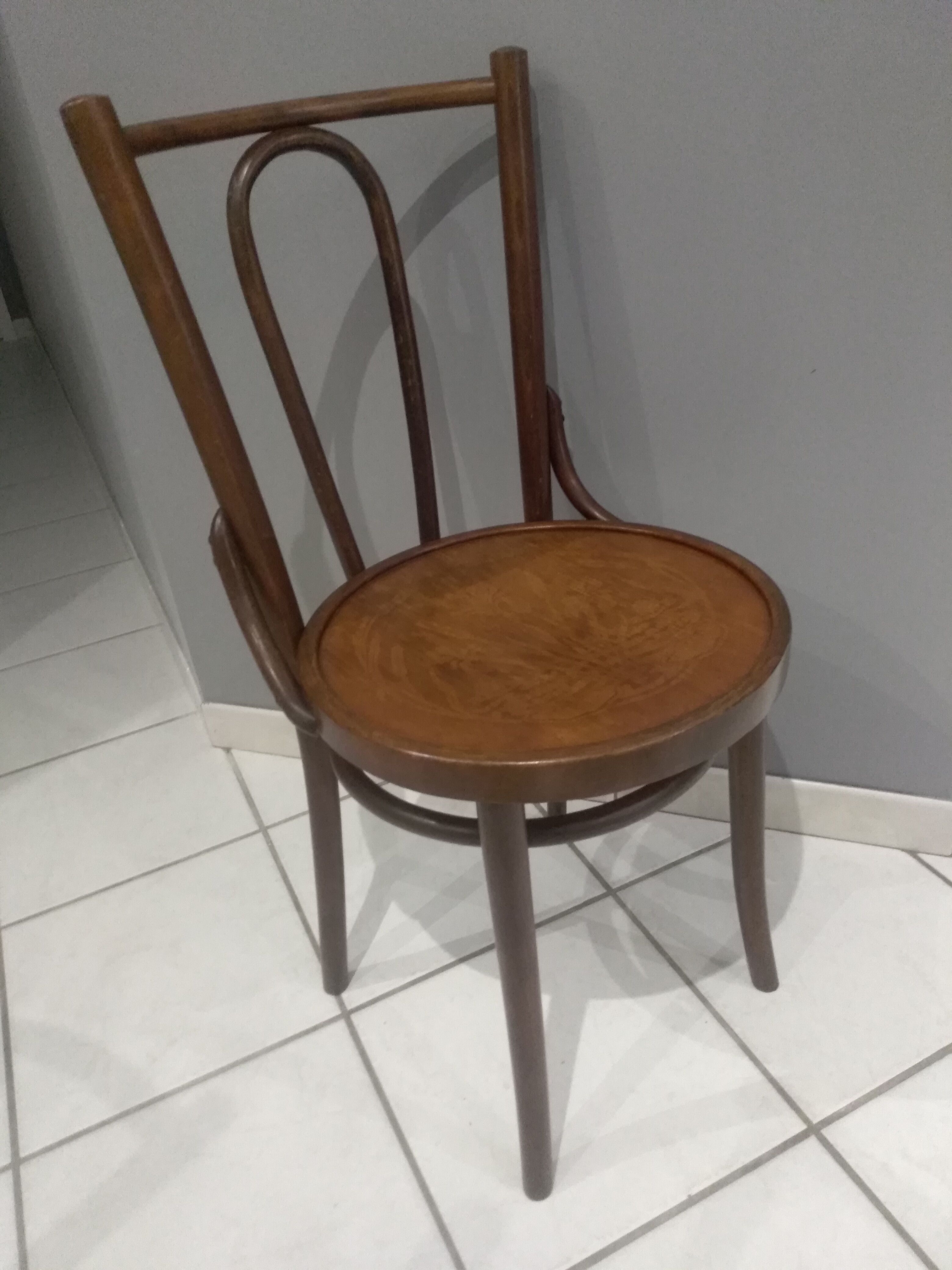 Suite de 4 chaises de bistrot vintage années 1960