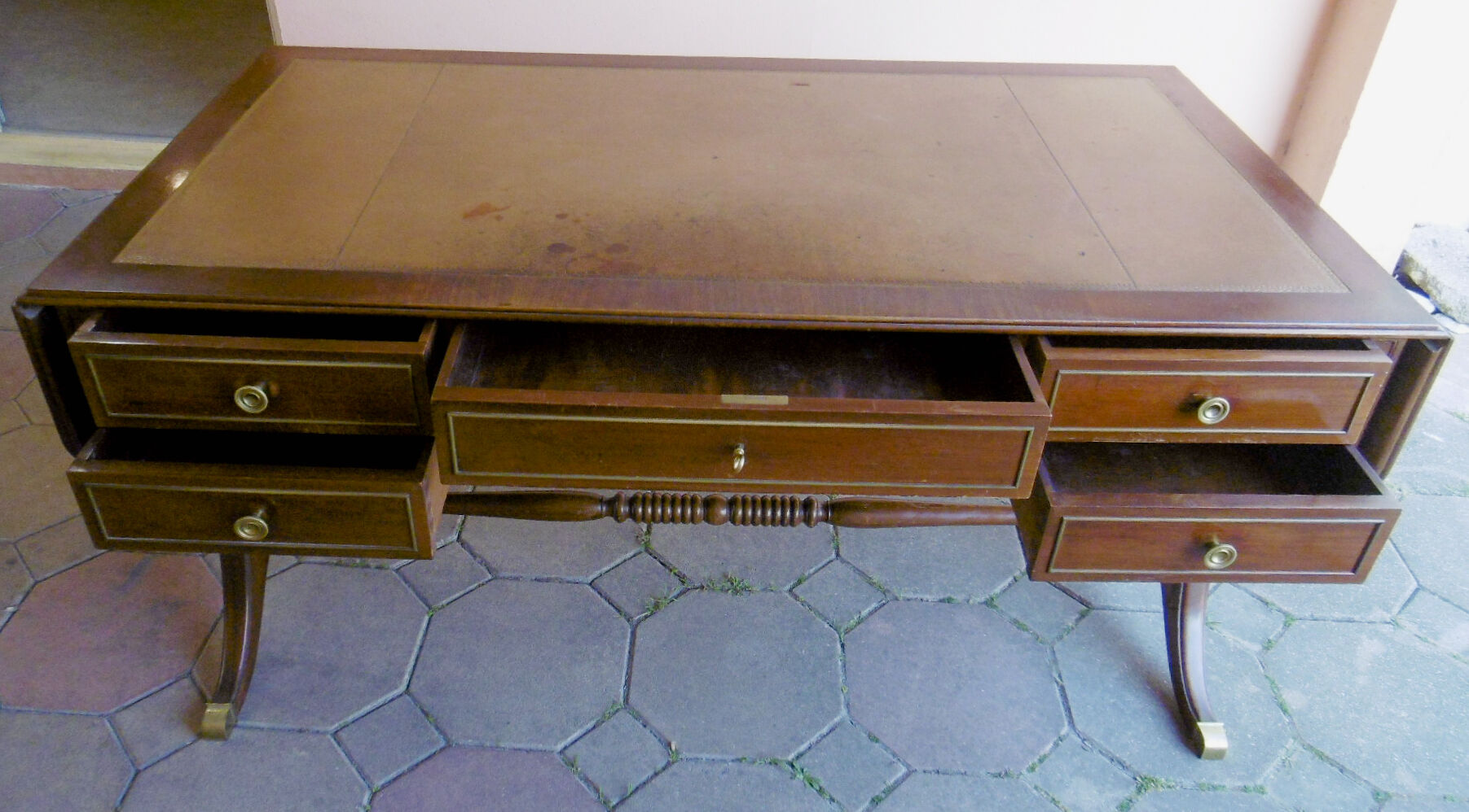 English style mahogany notary office