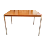 Table à manger design bois et inox