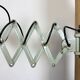 Industrial Black Enamel Scissor Wall Lamp, 1950s