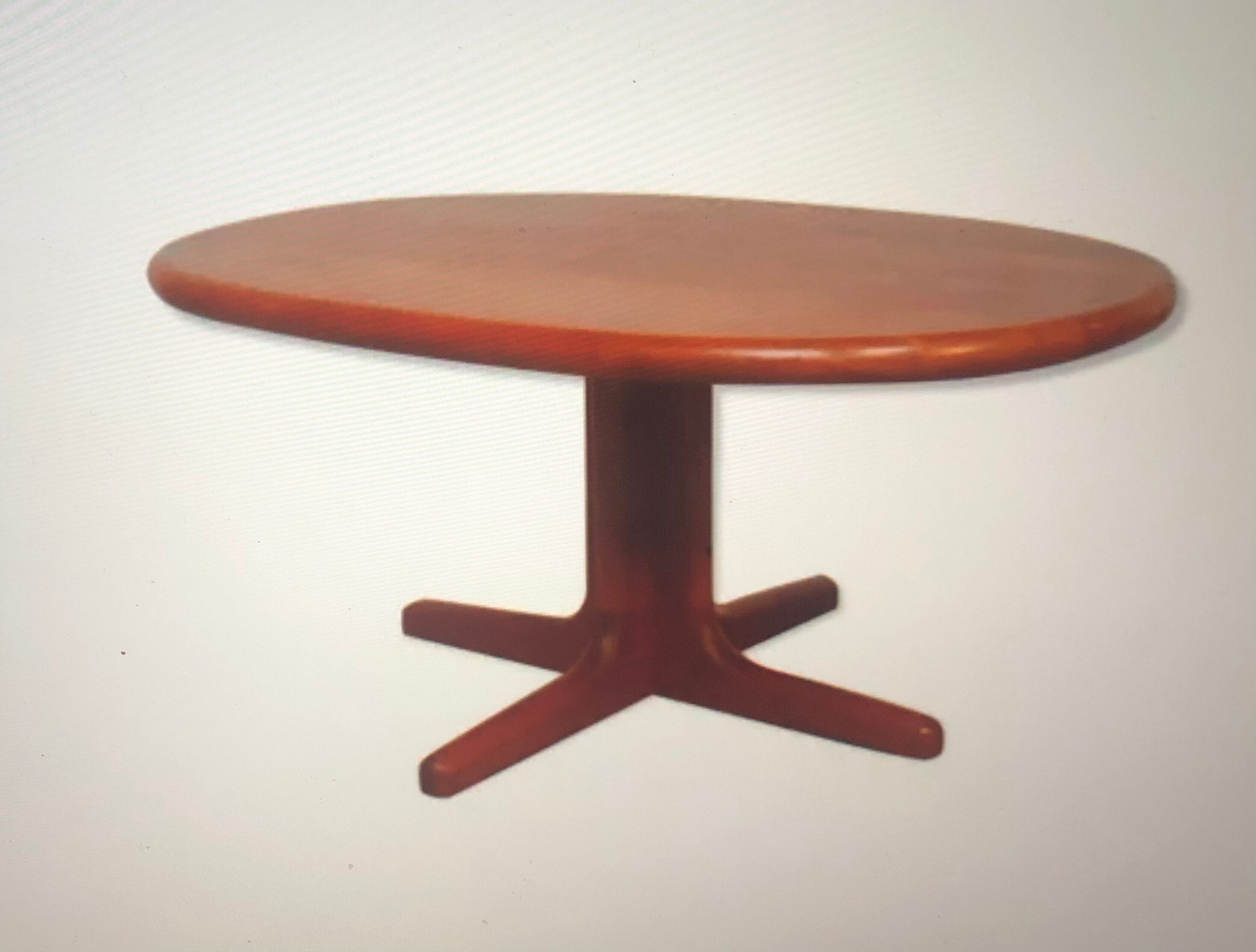 Oval coffee table Glostrup teak 60s