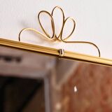 Metal and brass framed mirror